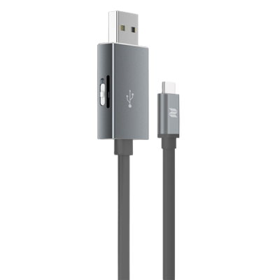 Кабель с карт-ридером Rock Space USB Type-C OTG Графит