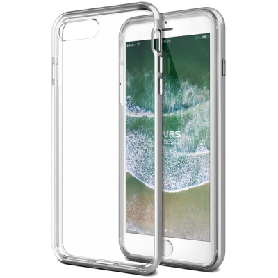 Чехол VRS Design New Crystal Bumper для iPhone 7/8 Plus Серебро