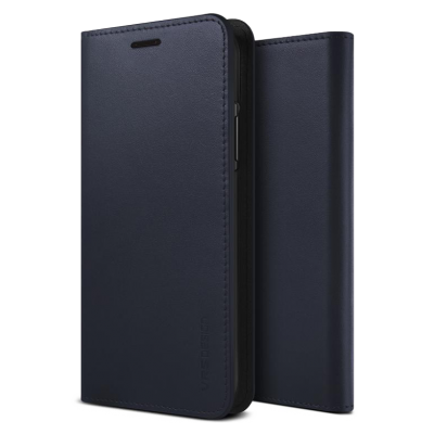 Чехол VRS Design Genuine Leather Diary для iPhone 11 Pro синий