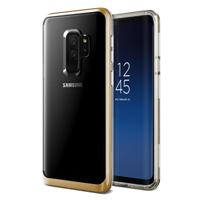 Чехол VRS Design Crystal Bumper для Galaxy S9 Plus Gold