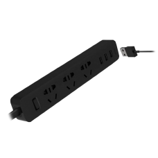 Сетевой фильтр Xiaomi KingMi Power Strip 3 розетки / 3 USB 2м черный