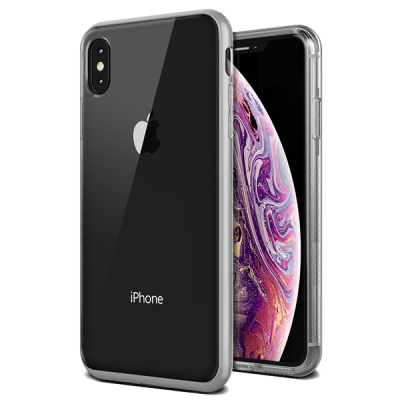 Чехол VRS Design Crystal Bumper для iPhone Xs Max Steel Silver