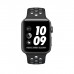 Ремешок спортивный Dot Style для Apple Watch 38/40 mm Черно-Серый
