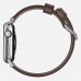 Ремешок кожаный Nomad Modern для Apple Watch 42/44 мм Коричневый с серебряной фурнитурой
