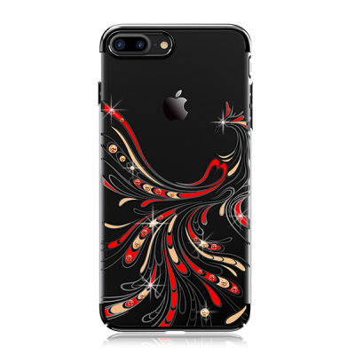 Чехол с Swarovski Kingxbar Phoenix для iPhone 8 Plus / 7 Plus Черный