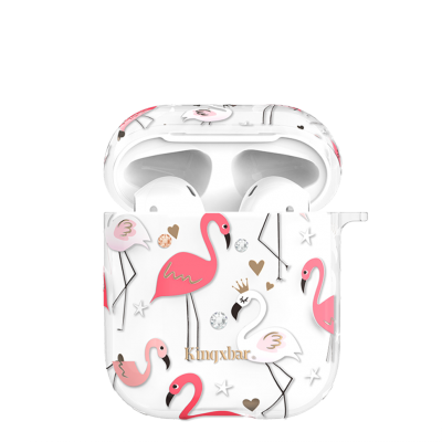 Чехол Kingxbar Flamingo для Apple Airpods Crown