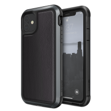 Чехол X-Doria Defense Lux для iPhone 11 Чёрная кожа