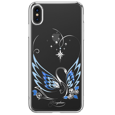 Чехол Kingxbar Swan для iPhone Xs Max Silver Frame