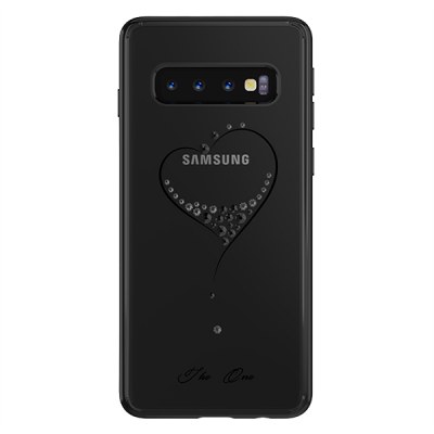 Чехол с Swarovski Kingxbar Wish для Galaxy S10 Plus Чёрный