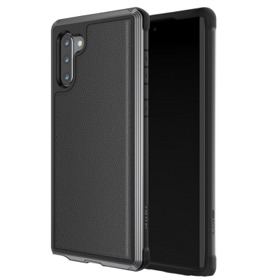Чехол X-Doria Defense Lux для Samsung Galaxy Note 10 Чёрная кожа