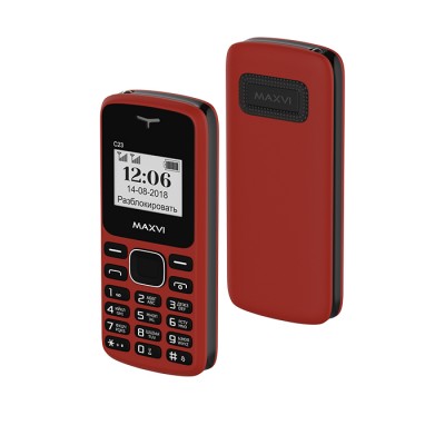 Телефон Maxvi C23 Red-Black