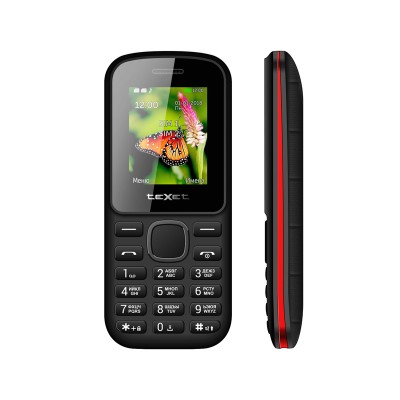Телефон Texet TM-130 Black/Red