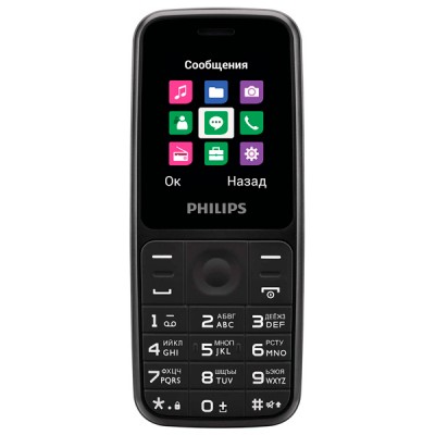 Телефон Philips Xenium E125 Black