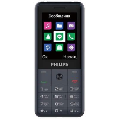 Телефон Philips Xenium E169 Dark Grey