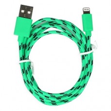 Кабель USB Smartbuy 8-pin Lightning нейлон 1.2 м (iK-512n green)