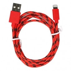 Кабель USB Smartbuy 8-pin Lightning нейлон 1.2 м (iK-512n red)