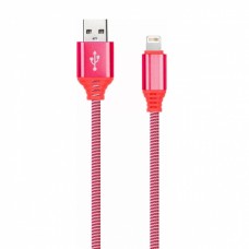Кабель USB Smartbuy 8-pin Lightning Socks 1m (iK-512NSbox red)