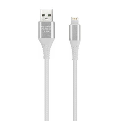 Кабель USB Smartbuy 8-pin Lightning GEAR 1m (iK-512ERGbox white)