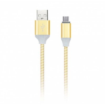 Кабель USB Smartbuy Micro-USB с индикацией 1m (iK-12ssbox gold)