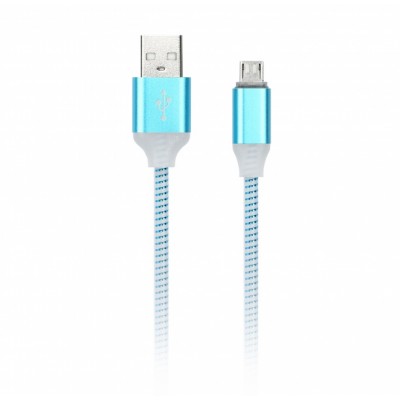 Кабель USB Smartbuy Micro-USB с индикацией 1m (iK-12ssbox blue)