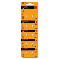 Элемент питания (батарейка/таблетка) Kodak AG5 [щелочная, 393, LR754, LR48, 1.5 В]
