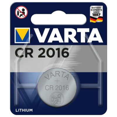 Элемент питания (батарейка/таблетка) Varta CR2016 [литиевая, DL2016, 2016, 3 В]