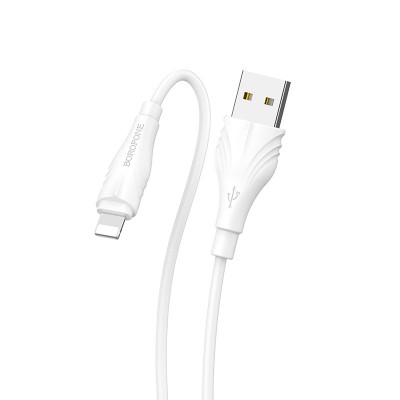 Кабель Borofone BX18 Apple Lightning 1 м белый