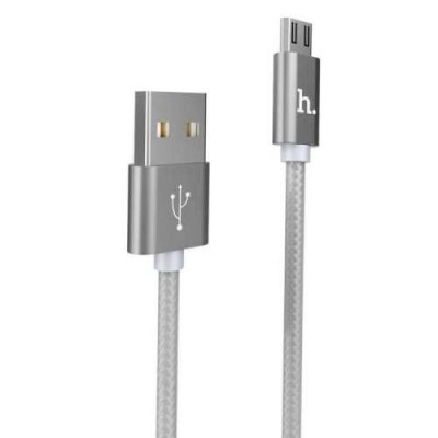 Кабель HOCO Micro-USB X2 GR 1м