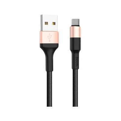 Кабель HOCO Micro-USB X26 BL/GOLG 1м