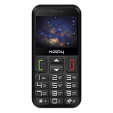 Телефон Nobby 240B черный/серый