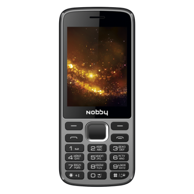 Телефон Nobby 300 серо-черный