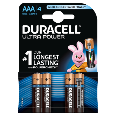 Элемент питания AAA Duracell LR03 BL4 ULTRA POWER (Б0038762)