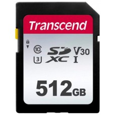 Карта памяти 512GB Transcend 300S SDXC Class 10 (TS512GSDC300S)
