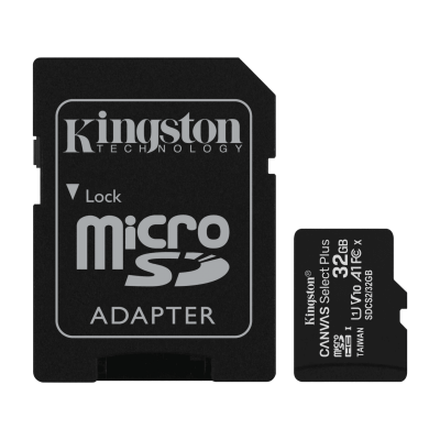 Карта памяти MicroSD 32GB Kingston Canvas Select Plus (SDCS2/32GB)
