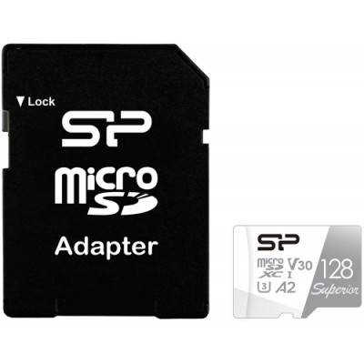 Карта памяти 128GB Silicon Power Superior Pro MicroSDXC UHS-I (SP128GBSTXDA2V20SP)