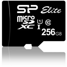 Карта памяти 256GB Silicon Power Elite MicroSDXC Class 10 UHS-I (SP256GBSTXBU1V10)