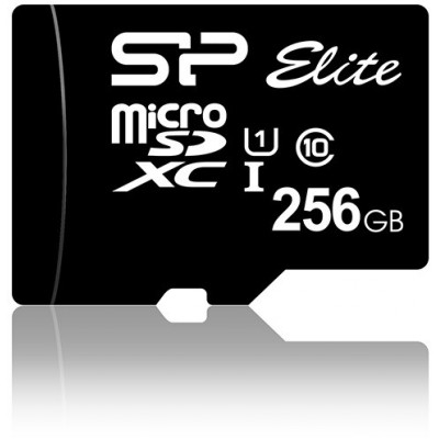 Карта памяти 256GB Silicon Power Elite MicroSDXC Class 10 UHS-I (SP256GBSTXBU1V10)