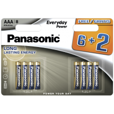 Элемент питания Panasonic Everyday Power (AAA) Promo Pack LR03REE/8B2F