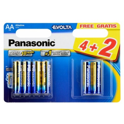 Элемент питания Panasonic Evolta AA Promo LR6EGE/6B2F