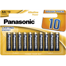 Элемент питания Panasonic Alkaline Power AA LR6REB/10BW