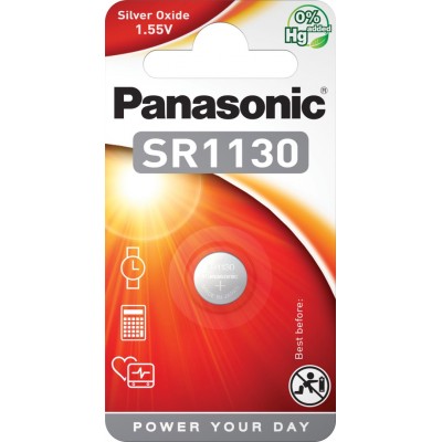 Элемент питания (батарейка/таблетка) Panasonic Silver Oxide AG10 [щелочная, 389, LR1130, LR54, 1.5 В]