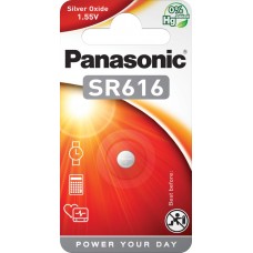 Элемент питания (батарейка/таблетка) Panasonic Silver Oxide [оксид-серебряная, 321, SR616SW, SR65, 1.55 В]