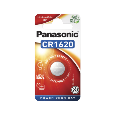 Элемент питания (батарейка/таблетка) Panasonic Lithium Power [литиевая, CR1620, DL1620, 1620, 3 В]