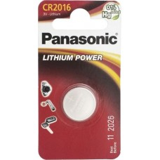 Элемент питания (батарейка/таблетка) Panasonic Lithium Power CR2016 [литиевая, DL2016, 2016, 3 В]