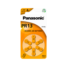Элемент питания (батарейка/таблетка) Panasonic Red Zink для слуховых аппаратов [воздушно-цинковая, PR13, PR48, 1.4 В]