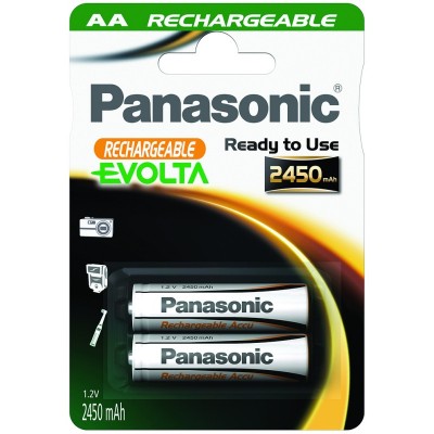 Аккумулятор Panasonic AA Evolta 2450 mAh (HHR-3XXE/2B)
