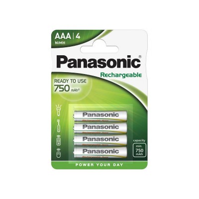 Аккумулятор Panasonic AAA Ready To Use 750 mAh (HHR-4MVE/4BC)