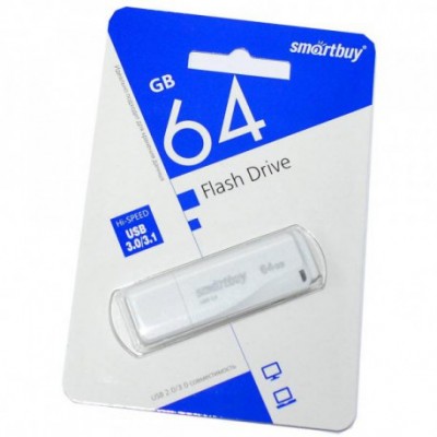 Флеш-накопитель USB 64GB Smartbuy LM05 White (SB64GBLM-W3)