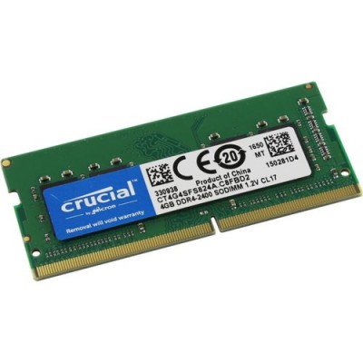 Оперативная память Crucial 4GB DDR4 SO-DIMM-260 (CT4G4SFS824A)