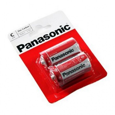 Элемент питания Panasonic C (R14) Red Zinc Carbon (R14REL/2BPR)
